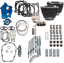 S&S CYCLE Power Pack - Water Cooled - 550C - Black Granite w/Highlight - Chrome Pushrod Tubes - M8 310-1107D