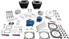 S&S CYCLE Power Package - Oil Cooled - 496 Chain Drive - Wrinkle Black w/o Highlight - M8 310-1389A
