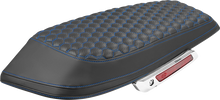 SADDLEMEN Saddlebag Lid Covers - Honeycomb - Blue Stitch - FLH/FLT '23-'25 L870-23-19001