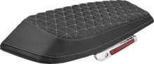SADDLEMEN Saddlebag Lid Covers - Tri-Gripper - White Stitch - FLH/FLT '23-'25 L870-23-21106