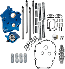 S&S CYCLE Cam Chest Kit - Oil Cooled - Chain Drive - 496 Cam - Chrome Pushrod Tubes - M8 310-1378A