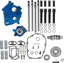 S&S CYCLE Cam Chest Kit - Oil Cooled - Gear Drive - 496 Cam - Black Pushrod Tubes - M8 310-1383A