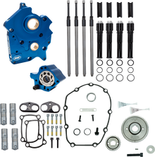 S&S CYCLE Cam Chest - Oil Cooled - Gear Drive - Black Pushrod Tubes - M8 310-1258A