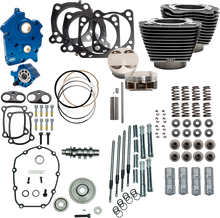 S&S CYCLE Power Pack - Water Cooled - 550G - Black Granite w/Highlight - Chrome Pushrod Tubes - M8 310-1108D
