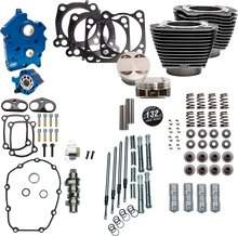 S&S CYCLE Power Pack - Water Cooled - 550C - Black Granite w/Highlight - Chrome Pushrod Tubes - 114"/117" M8 310-1235D