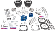 S&S CYCLE Power Package - Oil Cooled - 496 Gear Drive - Wrinkle Black w/Highlight - M8 310-1393A