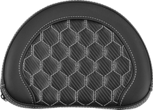 SADDLEMEN Contour Sissy Bar Pad - Honeycomb - White Stitch - Universal 051319006