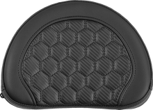 SADDLEMEN Contoured Sissy Bar Pad - Honeycomb - Black Stitch 051319000