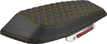 SADDLEMEN Saddlebag Lid Covers - Tri-Gripper - Orange Stitch - FLH/FLT '23-'25 L870-23-21103
