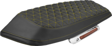 SADDLEMEN Saddlebag Lid Covers - Tri-Gripper - Gold Stitch - FLH/FLT '23-'25 L870-23-21107