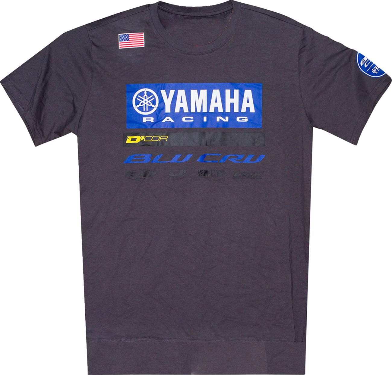 D'COR VISUALS Yamaha Factory2 T-Shirt - Gray - Medium 80-135-2