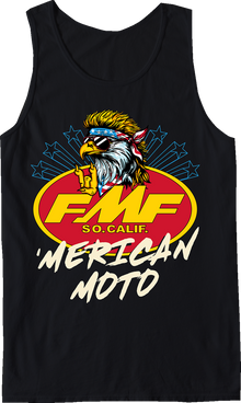 FMF Merican Moto Tank Top - Black - Large SU26123901-BLK-L