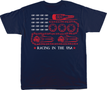 FMF Racing in the USA T-Shirt - Navy - Large SU26118901-NVY-L