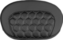 SADDLEMEN Mini Contour Sissy Bar Pad - Honeycomb - Gray Stitch 061019002