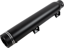 COBRA Neighbor Haters Slip-On Muffler - Long - Dual Grove Tip - Black 6542b