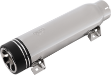 COBRA Neighbor Haters Slip-On Muffler - Short - Dual Grove Tip - Chrome 6522