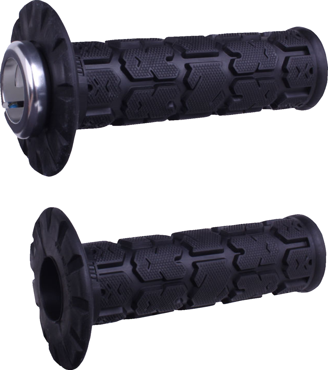 ODI Rogue Universal Lock-On Grips - Black/Silver H23URGB