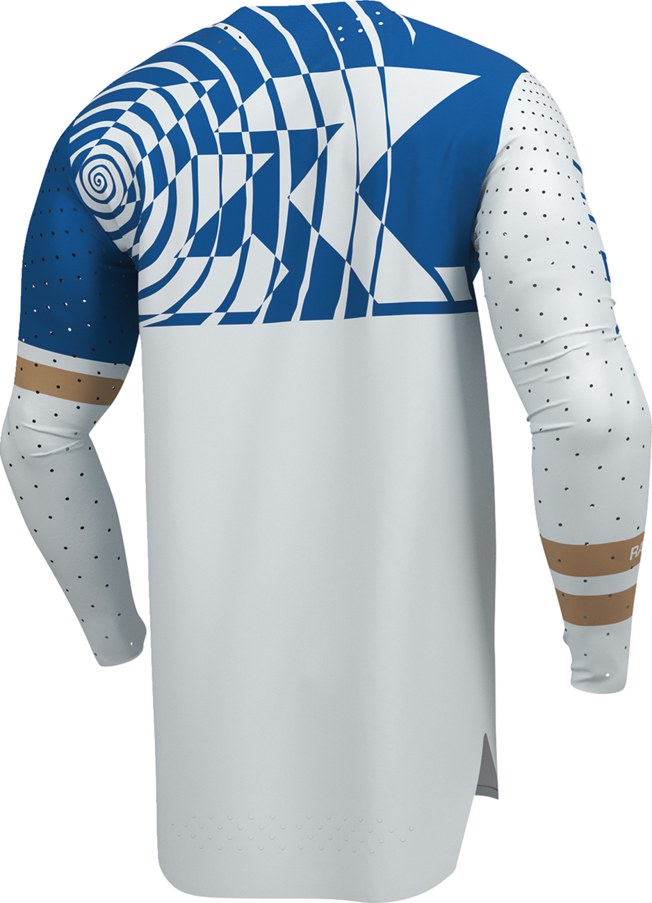 THOR Sportmode Mind Control Jersey - Light Gray/Blue - Medium 2910-8768