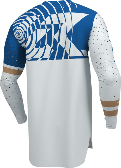 THOR Sportmode Mind Control Jersey - Light Gray/Blue - Medium 2910-8768