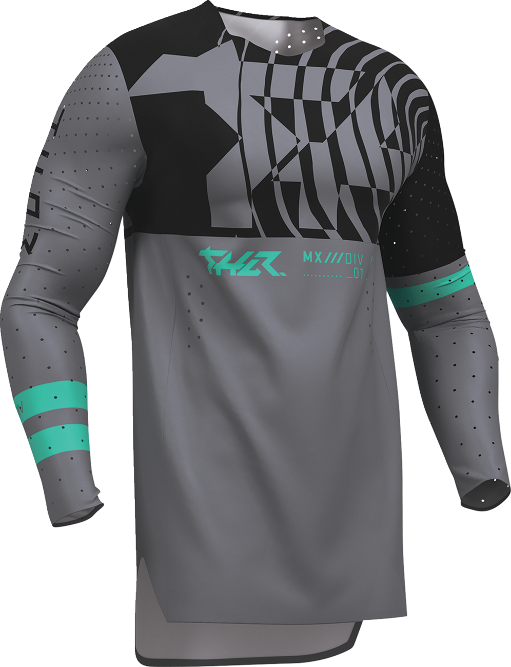 THOR Sportmode Mind Control Jersey - Charcoal/Black - Small 2910-8762
