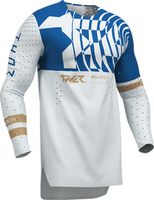 THOR Sportmode Mind Control Jersey - Light Gray/Blue - Small 2910-8767