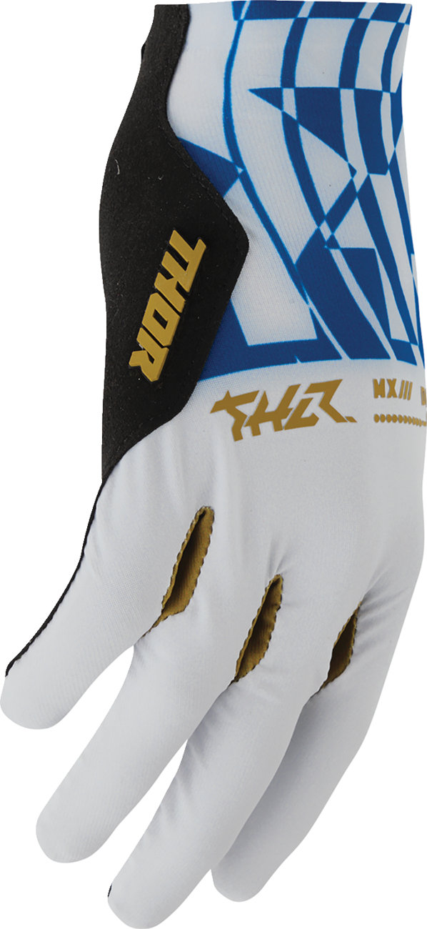 THOR Sportmode Mind Control Gloves - Light Gray/Blue - Small 3330-9126