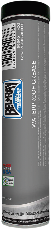 BEL-RAY Waterproof Grease - 14 oz. net wt. - Cartridge 301293150235