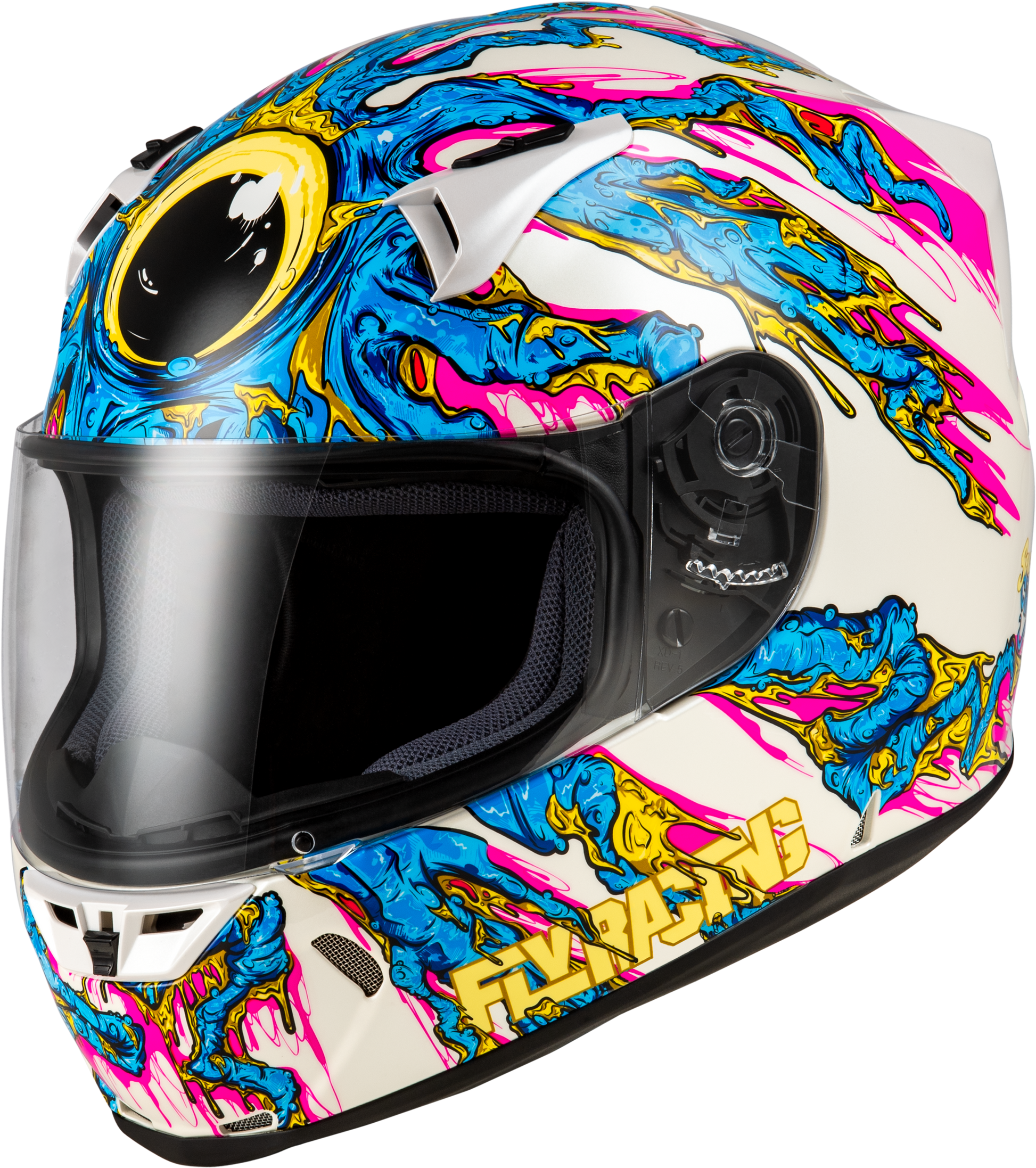 Revolt Space Creep Helmet Light Blue/White/Pink Md
