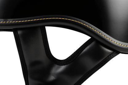 .357 Solid Half Helmet Gloss Black Md