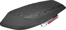 SADDLEMEN Saddlebag Lid Covers - Lattice - Carbon Fiber - Black Stitch - FLH/FLT '23-'26 L870-23-20700