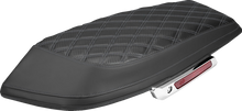 SADDLEMEN Saddlebag Lid Covers - Lattice - Carbon Fiber - Gray Stitch - FLH/FLT '23-'26 L870-23-20702