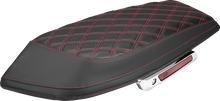 SADDLEMEN Saddlebag Lid Covers - Lattice - Carbon Fiber - Red Stitch - FLH/FLT '23-'26 L870-23-20704