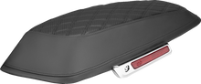 SADDLEMEN Saddlebag Lid Covers - Lattice - Carbon Fiber - Black Stitch - FLH/FLT '14-'24 L870-14-20700