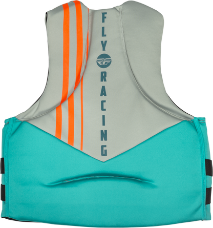 Neoprene Flotation Vest Teal/Grey/Orange 2x