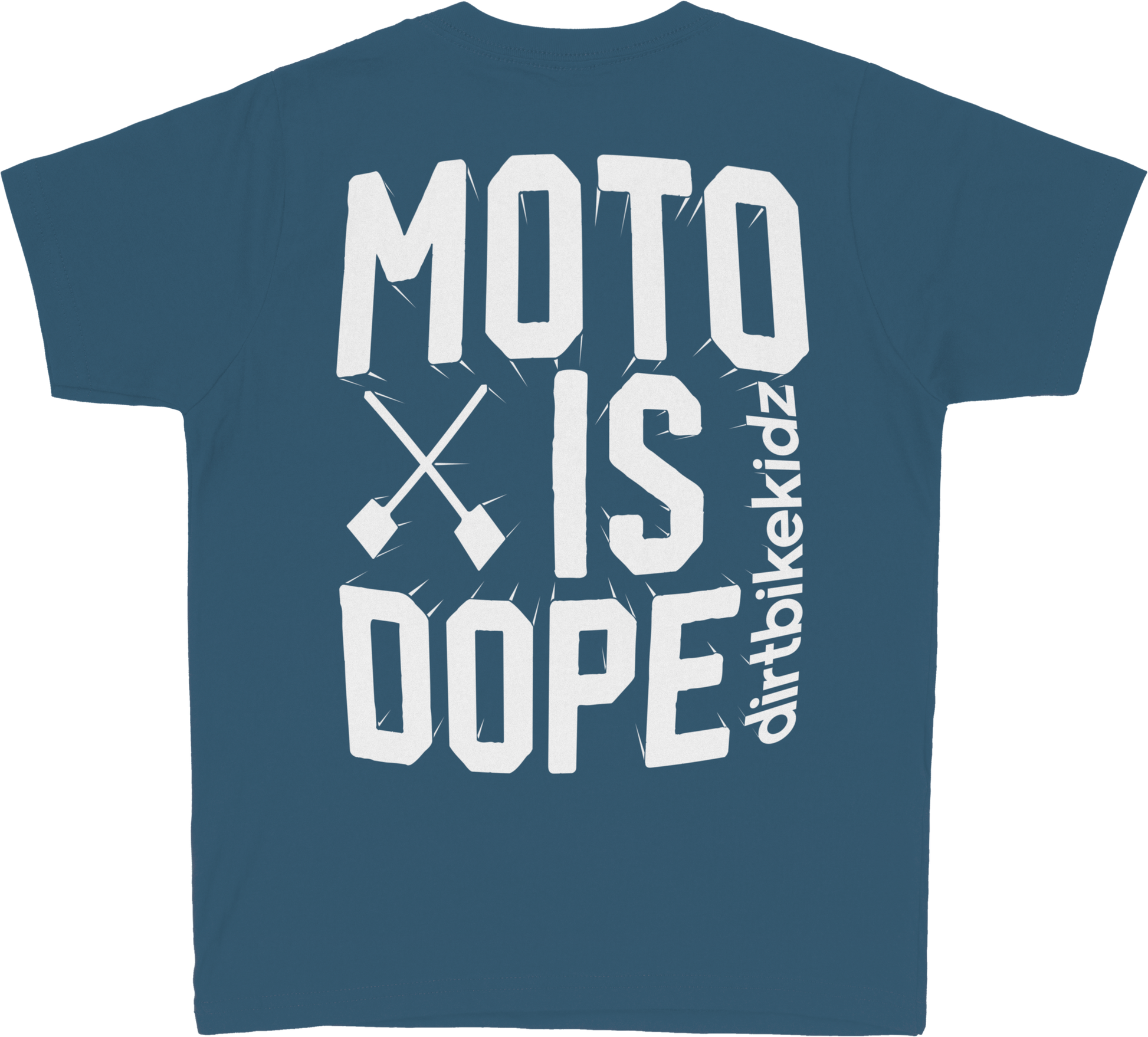Moto Is Dope Youth Tee Lagoon Blue Ys