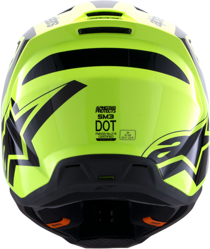 Sm3 Heat Helmet Yellow Fluo/Black Glossy Xl