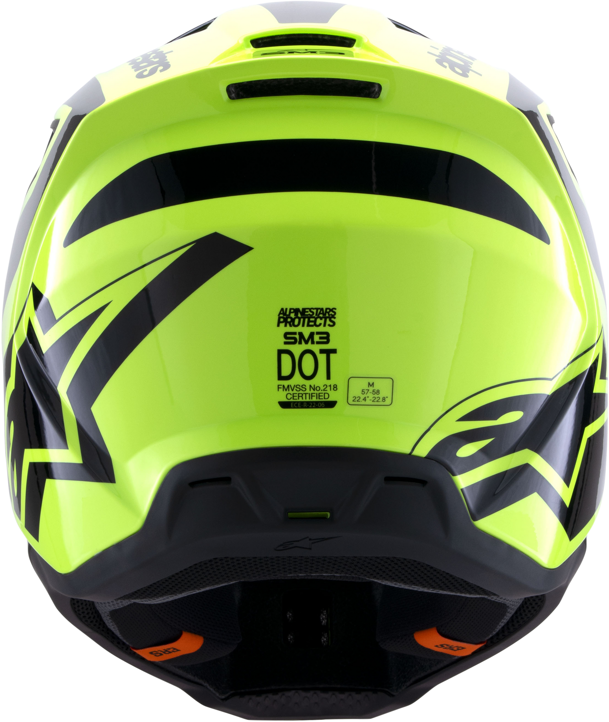 Sm3 Heat Helmet Yellow Fluo/Black Glossy Md