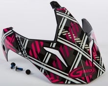 Visor W/Screws Pink Ribbon Riders Plaid Black/Pink Gm 11