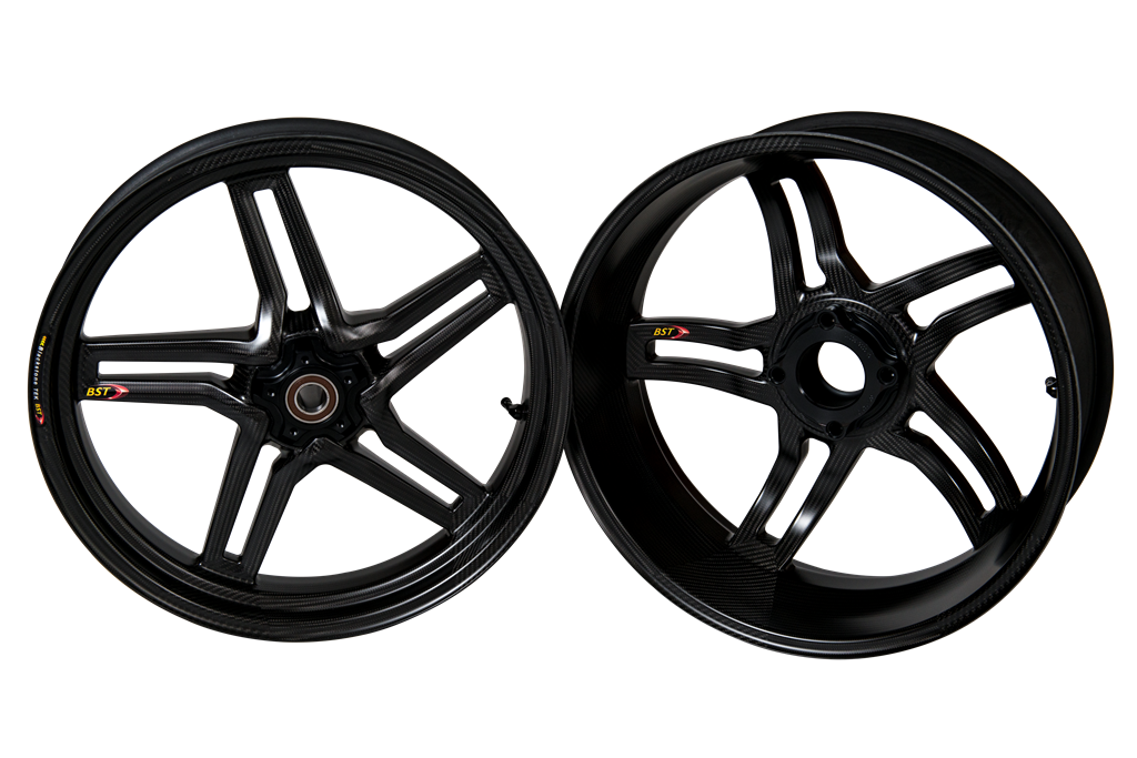 BST Rapid TEK 5 Split-Spoke Carbon Fiber Rear Wheel for the BMW S1000RR / S1000R - 6.0 x 17 (2020+)