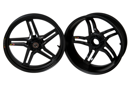 BST Rapid TEK 5 Split-Spoke Carbon Fiber Front Wheel for the BMW S1000RR / S1000R (cast wheels) - 3.5 x 17 (2020+)