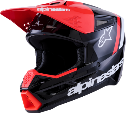 Sm3 Radium Helmet Blk/Red Fluo/White Glossy Sm