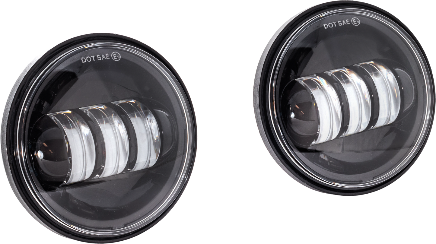 4.5" Led Passing Lights Black