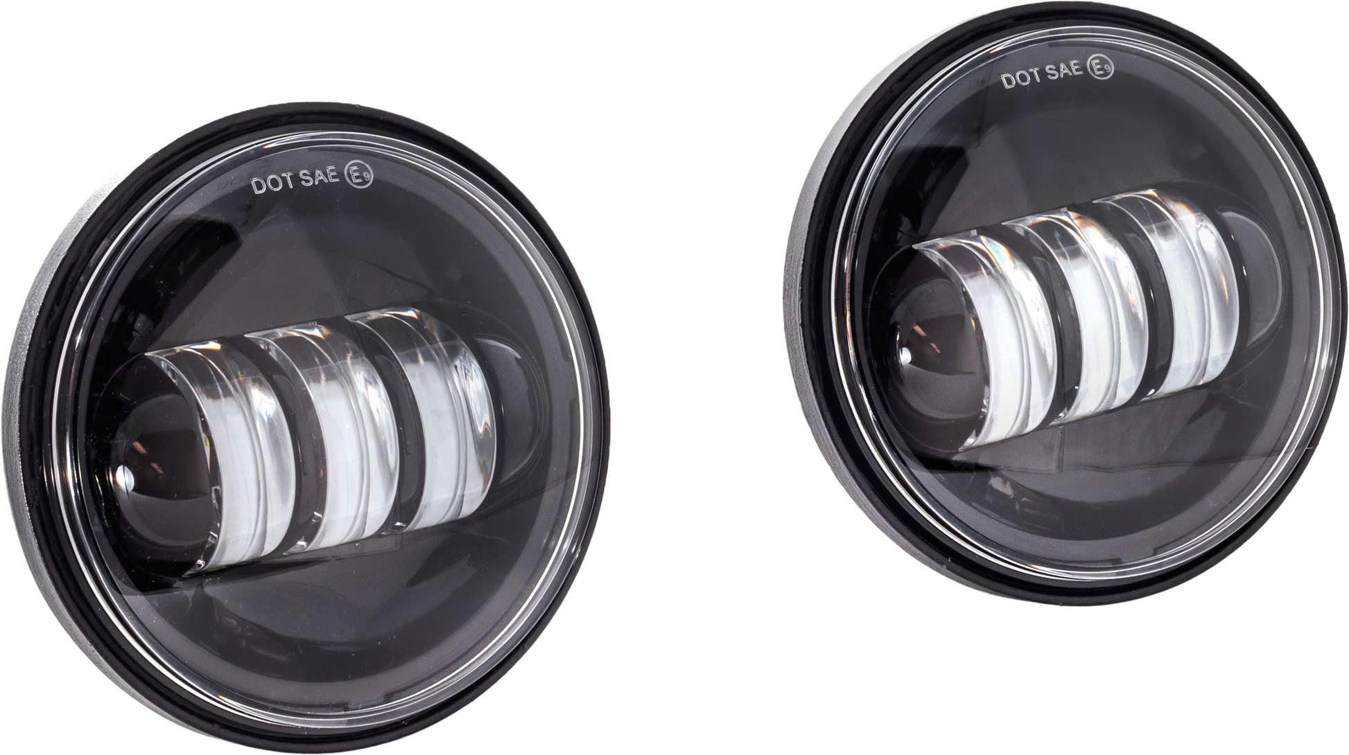 4.5" Led Passing Lights Black