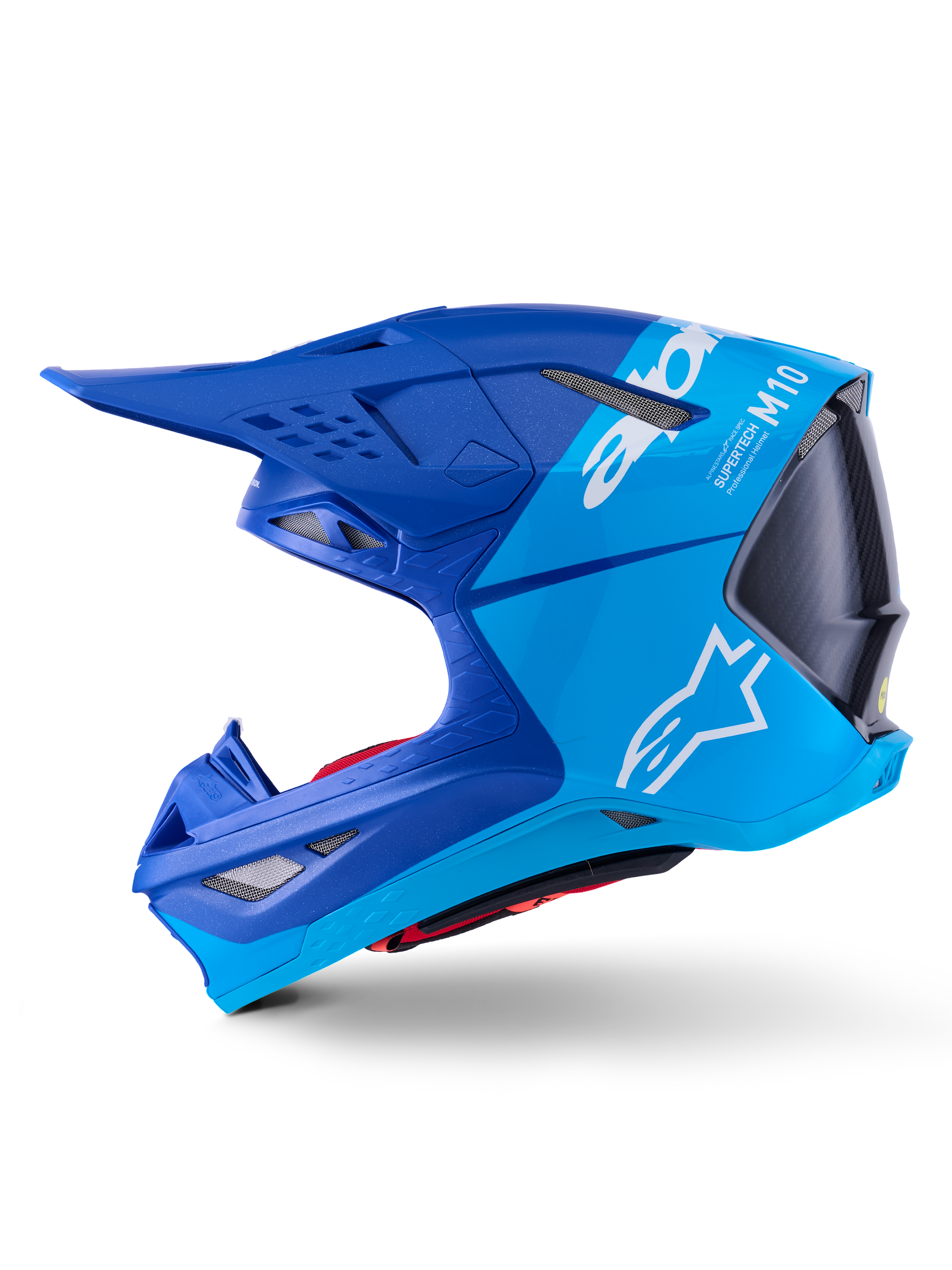 Supertech S M10 Flood Helmet Met Blu/Md Blu/Blk Crb M&G Lg