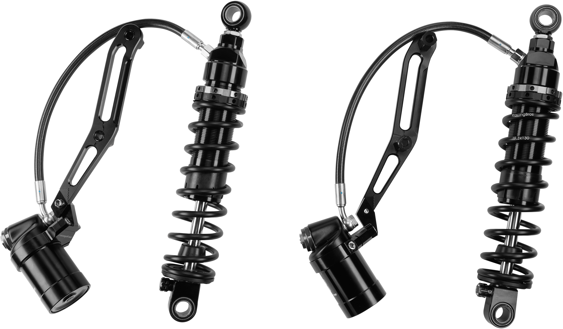 Touring Remote Res Shocks 14"Hvy Weight Billet Bracket