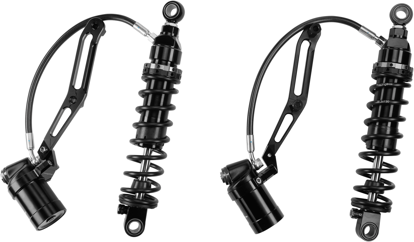Touring Remote Res Shocks 14" Std Weight Billet Bracket