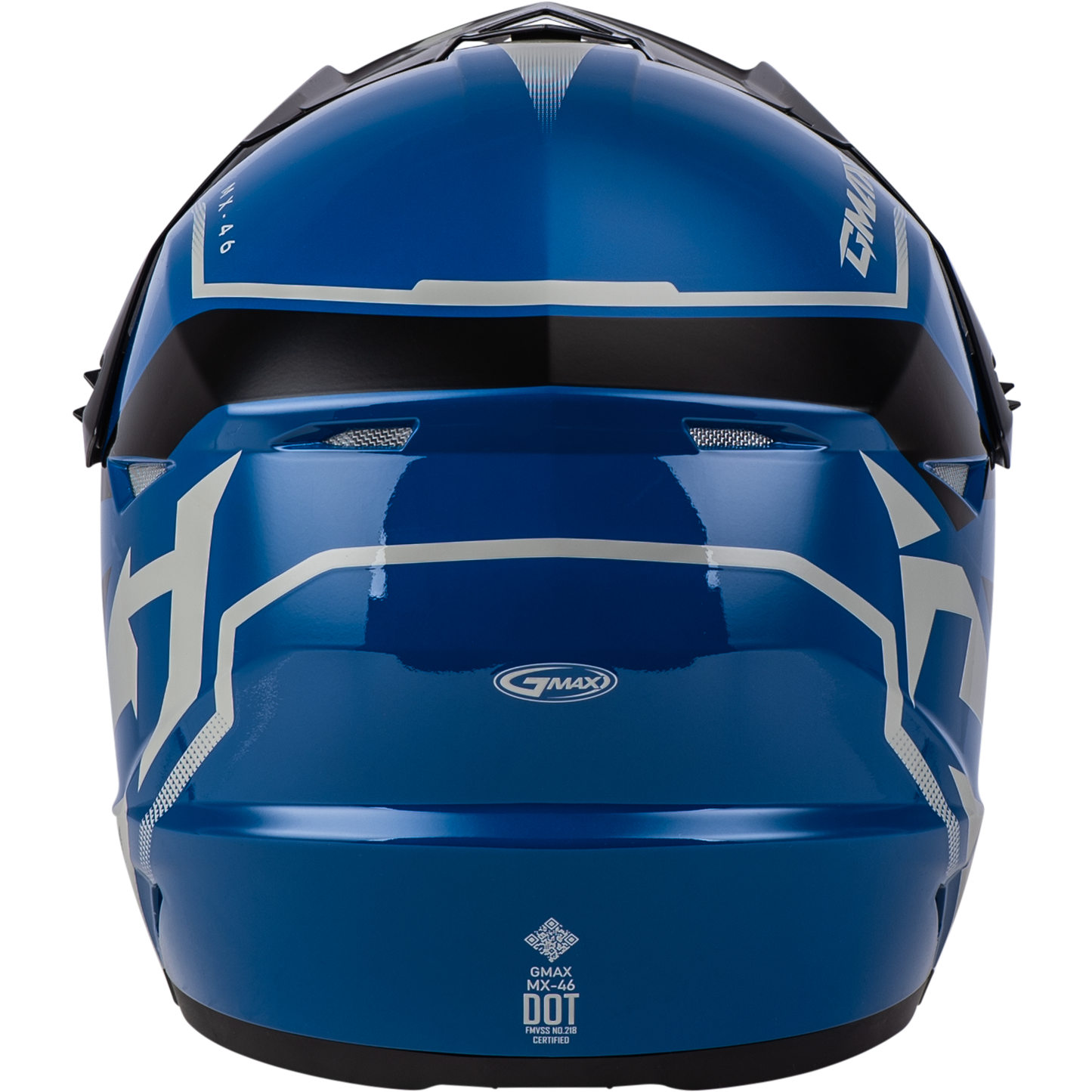 Mx 46 Compound Helmet Blue/Black/Grey Lg