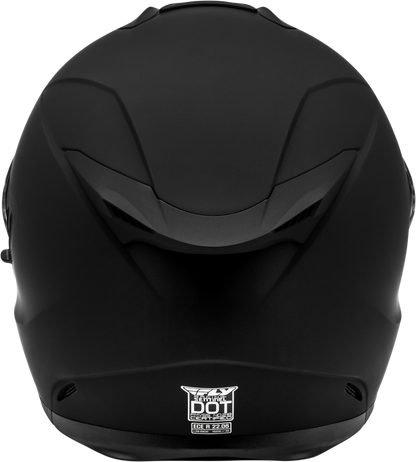 Sentinel Solid Helmet Matte Black Lg