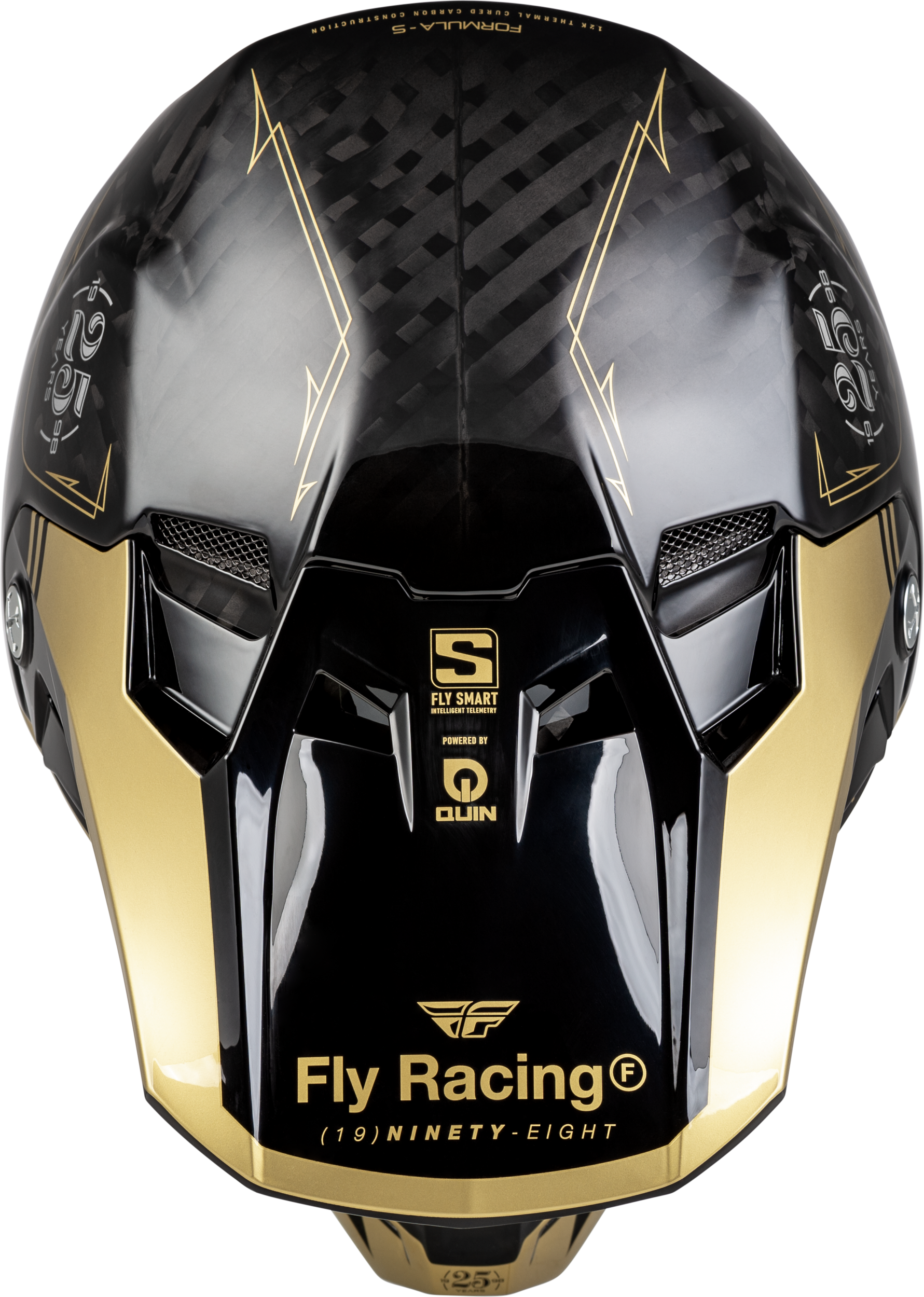 Youth Formula S Carbon Legacy Helmet Black/Gold Yl