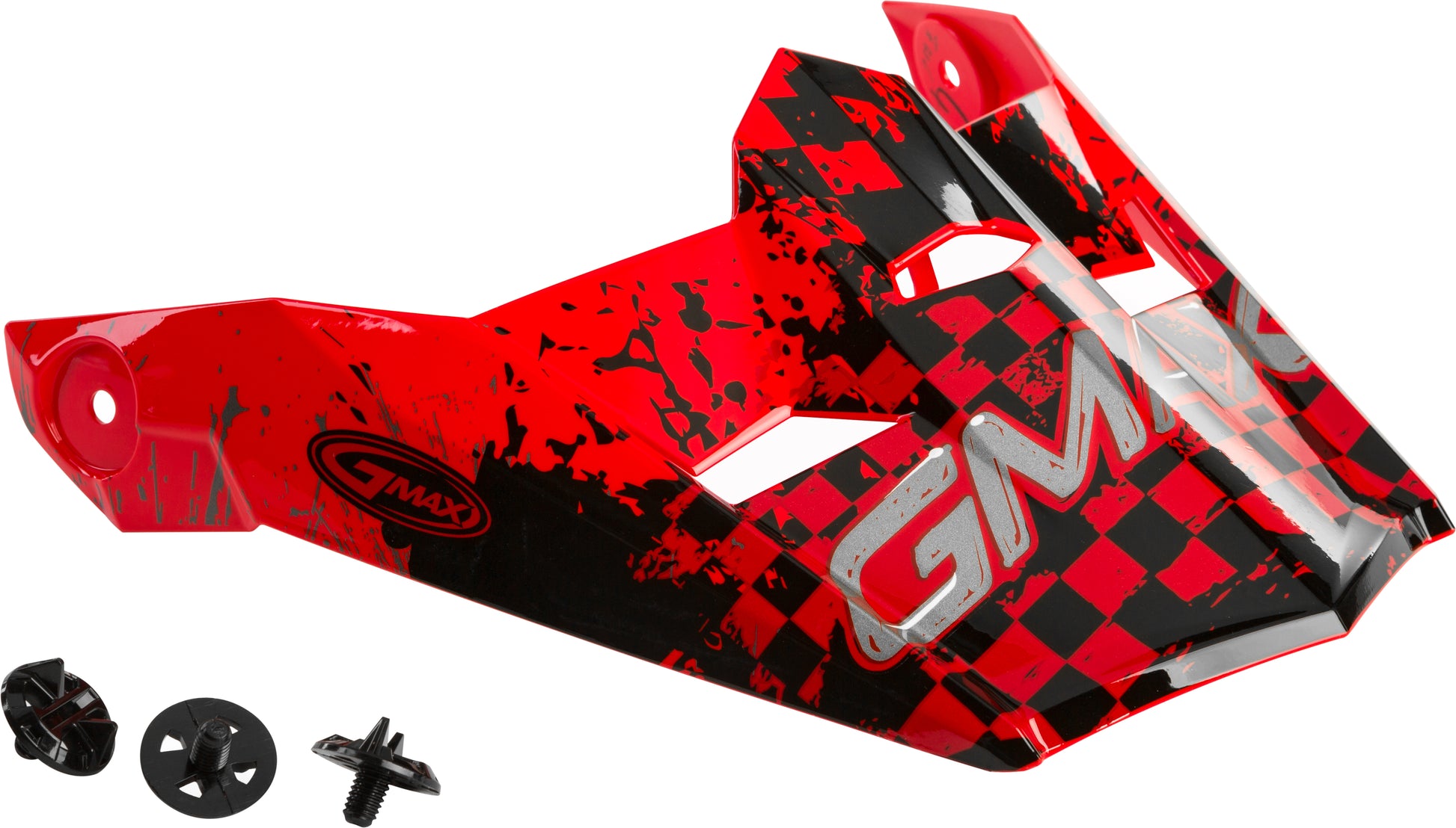 Visor W/Screws Anim8 Mx 46y Anim8 Red/Black/Silver Ys Yl